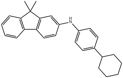 N-(4-环己基苯基)-9,9-二甲基-9H-芴-2-胺 结构式
