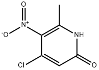 4-氯-6-甲基-5-硝基吡啶-2(1H)-酮 结构式