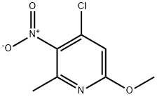 4-氯-6-甲氧基-2-甲基-3-硝基吡啶 结构式