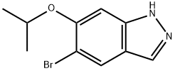 5-溴-6-异丙氧基-1H-吲唑 结构式