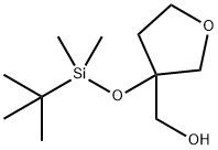 (3-((叔丁基二甲基甲硅烷基)氧基)四氢呋喃-3-基)甲醇 结构式