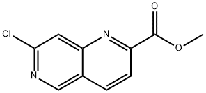 7-氯-1,6-萘啶-2-羧酸甲酯 结构式