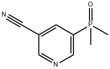 5-(二甲基磷酰基)烟腈 结构式