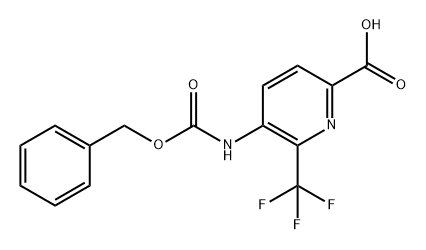 5-((苄氧基)羰基)氨基)-6-(三氟甲基)吡啶甲酸 结构式
