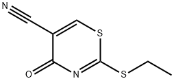 4H-1,3-Thiazine-5-carbonitrile, 2-(ethylthio)-4-oxo- 结构式