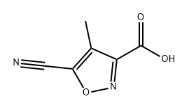 5-氰基-4-甲基异噁唑-3-羧酸 结构式