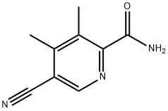 5-氰基-3,4-二甲基吡啶酰胺 结构式