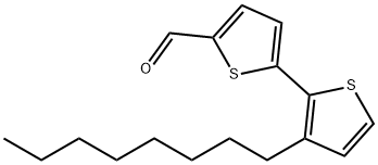3'-辛基-5-甲醛-[2,2'-联噻吩 结构式