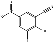 2-Hydroxy-3-iodo-5-nitrobenzonitrile 结构式