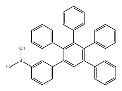 Boronic acid, B-(3',4',5'-triphenyl[1,1':2',1''-terphenyl]-3-yl)- 结构式