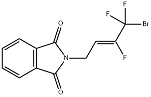 (Z)-2-(4-溴-3,4,4-三氟-2-丁烯基)异吲哚啉-1,3-二酮 结构式