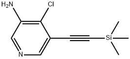 4-氯-5-((三甲硅基)乙炔基)吡啶-3-胺 结构式