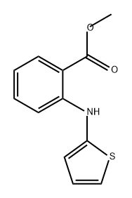 BENZOIC ACID, 2-(2-THIENYLAMINO)-, METHYL ESTER 结构式