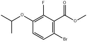 2-氟-3-异丙氧基-6-溴苯甲酸甲酯 结构式