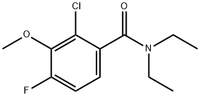 2-Chloro-N,N-diethyl-4-fluoro-3-methoxybenzamide 结构式