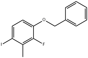 1-(Benzyloxy)-2-fluoro-4-iodo-3-methylbenzene 结构式