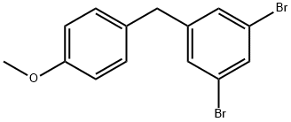 1,3-Dibromo-5-(4-methoxybenzyl)benzene 结构式