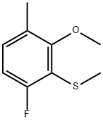 (6-Fluoro-2-methoxy-3-methylphenyl)(methyl)sulfane 结构式