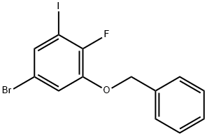 1-(苄氧基)-5-溴-2-氟-3-碘苯 结构式