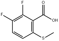 2,3-Difluoro-6-(methylthio)benzoic acid 结构式