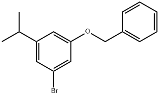 1-(Benzyloxy)-3-bromo-5-isopropylbenzene 结构式