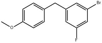 1-Bromo-3-fluoro-5-(4-methoxybenzyl)benzene 结构式