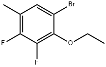 1-Bromo-2-ethoxy-3,4-difluoro-5-methylbenzene 结构式