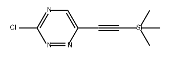 3-氯-6-((三甲基甲硅基)乙炔基)-1,2,4-三嗪 结构式