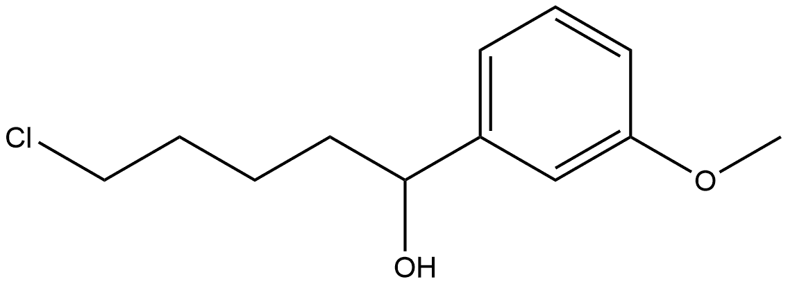 Benzenemethanol, α-(4-chlorobutyl)-3-methoxy- 结构式
