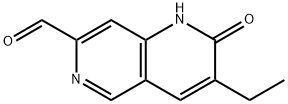3-乙基-2-氧代-1,2-二氢-1,6-萘啶-7-甲醛 结构式