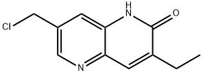 7-(氯甲基)-3-乙基-1,5-萘啶-2(1H)-酮 结构式