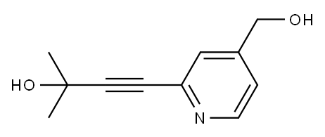 2-(3-羟基-3-甲基-1-丁炔-1-基)-4-吡啶甲醇 结构式
