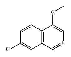 7-溴-4-甲氧基异喹啉 结构式