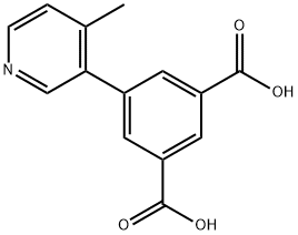 5-(4-甲基吡啶-3-基)间苯二甲酸 结构式