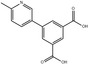 5-(6-methylpyridin-3-yl)isophthalic acid 结构式