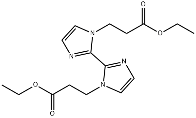 [2,2'-Bi-1H-imidazole]-1,1'-dipropanoic acid, 1,1'-diethyl ester 结构式