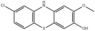 10H-Phenothiazin-3-ol, 8-chloro-2-methoxy- 结构式
