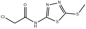 2-氯-N-(5-(甲硫基)-1,3,4-噻二唑-2-基)乙酰胺 结构式