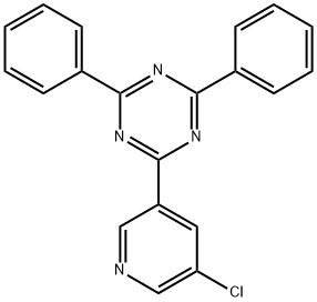 2-(5-氯-3-吡啶基)-4,6-二苯基-1,3,5-三嗪 结构式