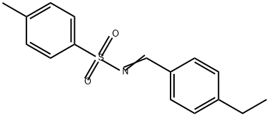 Benzenesulfonamide, N-[(4-ethylphenyl)methylene]-4-methyl- 结构式