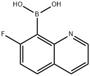 (7-氟喹啉-8-基)硼酸 结构式