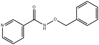 3-Pyridinecarboxamide, N-(phenylmethoxy)- 结构式