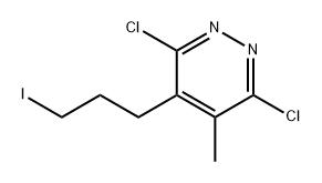 3,6-二氯-4-(3-碘丙基)-5-甲基哒嗪 结构式