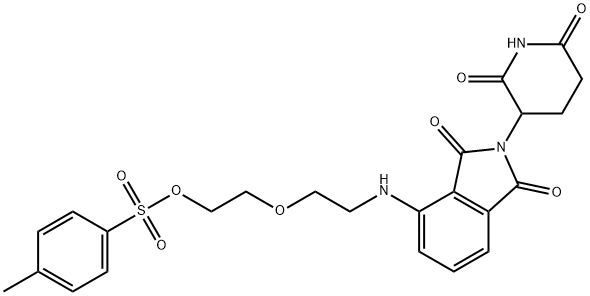 泊马度胺-氨基-二聚乙二醇-对甲苯磺酰酯 结构式