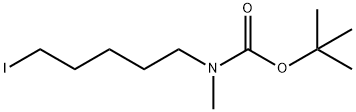 叔丁基(5-碘戊基)(甲基)氨基甲酸叔丁酯 结构式