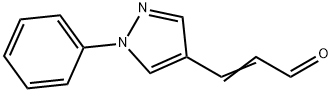 2-Propenal, 3-(1-phenyl-1H-pyrazol-4-yl)- 结构式