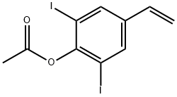 2,6-二碘-4-乙烯基苯基乙酸酯 结构式