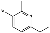 3-溴-6-乙基-2-甲基吡啶 结构式