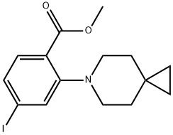 Benzoic acid, 2-(6-azaspiro[2.5]oct-6-yl)-4-iodo-, methyl ester 结构式