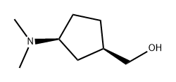 ((1R,3S)-3-(二甲氨基)环戊基)甲醇 结构式